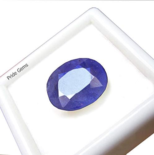Blue Sapphire (Neelam) 6 Carat Oval shape AAA+ Certified Natural Rashi Ratan Gemstone by Pride Gems