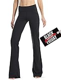Safort (28”/30”/32”/34” Inseam Regular/Tall Bootcut Yoga Pants(3 Colors), 4 Pockets, Long Bootleg, Flare Pants, Black