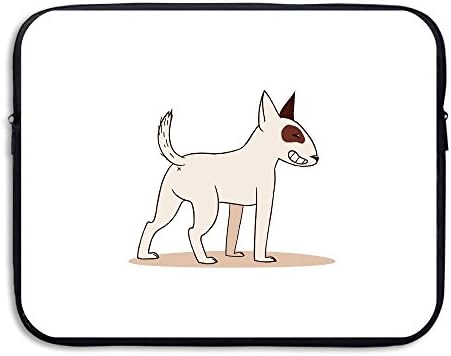 Business Briefcase Sleeve Lovely Cartoon Bull Terrier Laptop Sleeve Case Cover Handbag For 13 Inch Macbook Pro/Macbook Air/Asus/Dell/Lenovo/Hp/Samsung/Sony/Women &amp; Men