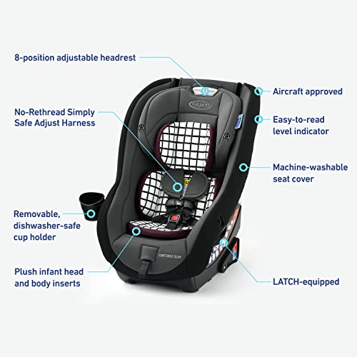Graco Contender Slim Convertible Car Seat, Ainsley on Galleon Philippines