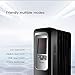 PELONIS Oil Filled Radiator Space Heater, Digital Thermostat, 1500w Portable Heater with 24-Hours Timer, Remote Control, Electric Heater for Indoor Use, LED Display, Overheat and Tip-Over Protection