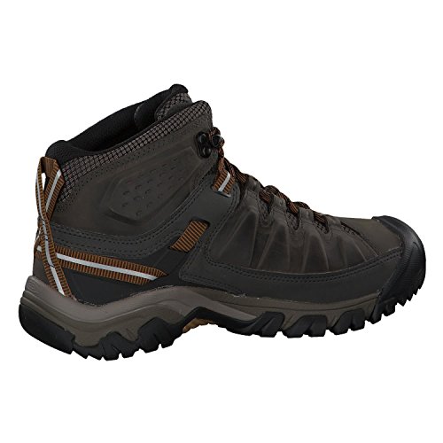 KEEN Men's Targhee III Mid Height Waterproof Hiking Boot, Black Olive/Golden Brown, 10 D (Medium