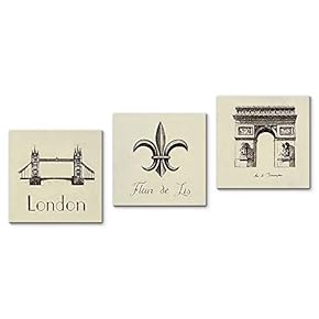 Canvas Wall Art Vintage Building Painting...