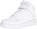 adidas NEO Men's Team Court Mid Basketball Shoe, White/White/White, 9.5 M US