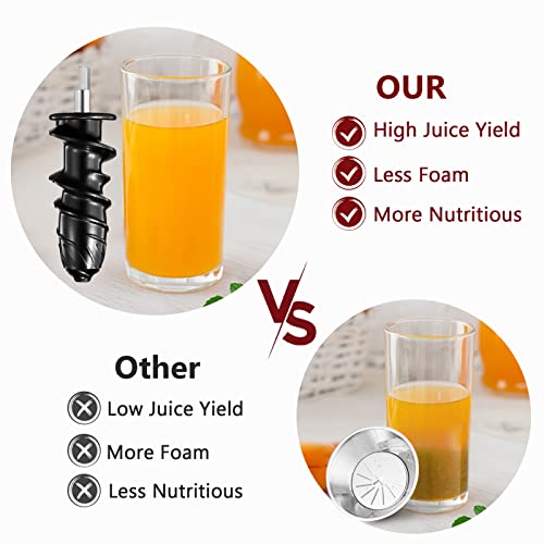 KOIOS Juicer, Slow Masticating Juicer Extractor with Reverse Function