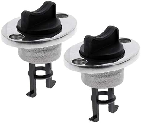 2 Pieces Heavy Duty Oval 1inches Stainless Steel Boat Drain Plug Nylon Transom Bung Replacement Accessories