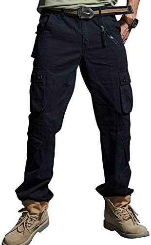 Men's Cargo Casual Multi Pocket Military Work Outdoor Tactical Combat Pants