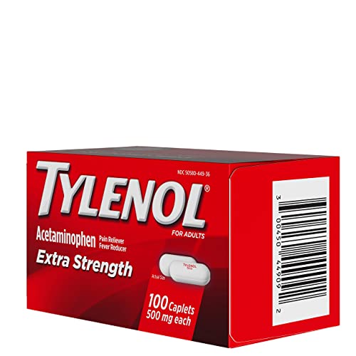 Tylenol Extra Strength Pain Reliever and Fever Reducer Caplets, 500 mg