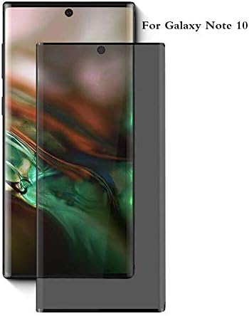 AOSOK Privacy Screen Protector for Galaxy Note 10, Anti Spy/Anti Glare, Anti-Scratch, Case Friendly [3D Touch] 9H Hardness Tempered Glass Protector for Samsung Galaxy Note 10 (Black-Note 10)