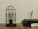 Surpars House Wood Retro Table Lamp Metal Shade Edison Bulb Included Warm White Light,Black