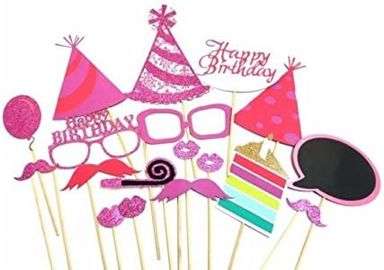 Happy Birthday Photo Booth Props Girl Birthday Party Supplies