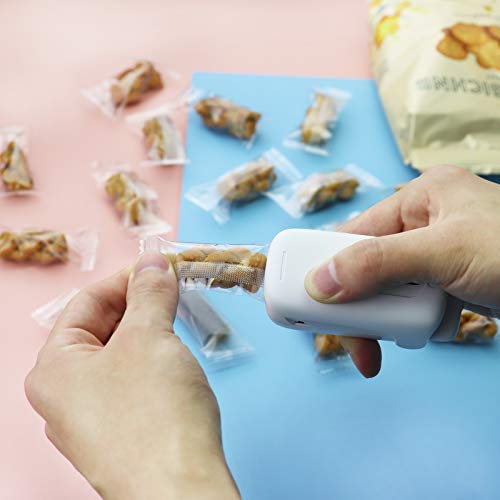 Mini Bag Sealer & Cutter,2 in 1 Heat Sealer and Cutter Mini Food Sealer For Plastic Bags Food Storage，Kitchen Handheld Heat Sealer and Cutter