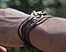 Global Tie Leather Anchor Bracelet Wrist Wrap • Adjustable • Eco-Friendly • For Men & Women Fashion (Rose Gold )