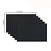 6 Pieces Leather Patch, Adhesive Backing Leather seat Patch for Repair Sofa, Car Seat, Jackets, Handbag, 13 by 7 Inch, Black