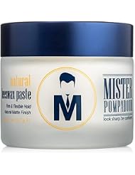 Mister Pompadour Natural Beeswax Paste | Matte Hair Product for Men & Women | HIgh Hold & No Shine | Water Based - Easy To Wash | 2oz