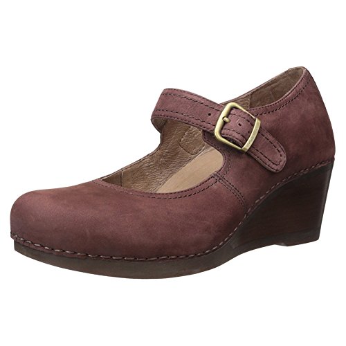 Dansko Women's Sandra Wedge Pump, Raisin Nubuck, 40 EU/9.5-10 M US
