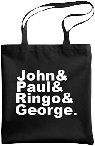 - JOHN &amp; PAUL &amp; RINGO &amp; GEORGE - tribute - Heavy Duty Tote Bag, Black