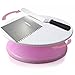 Rotating Cake Turntable Stand Kit: 12 Inch Spinning Cake Stand with Angled Icing Spatula and Decorating Comb/Icing Smoother [Smart 360 Revolving, Professional Quality Cake Decorating Supplies]