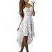 HANYI Mini Dress Sexy Ladies Women Party Evening Floral Lace V-Neck Cocktail Irregular Dress