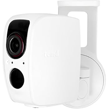 Tend Insights Lynx Pro - Indoor/Outdoor Weatherproof Wifi Security Camera With Battery Backup, Two Way Audio, Night Vision, And Included Cloud Storage, White (Ts0031)