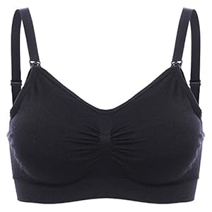 Junlan Womens Maternity Nursing Bras Sleep Padded Wireless