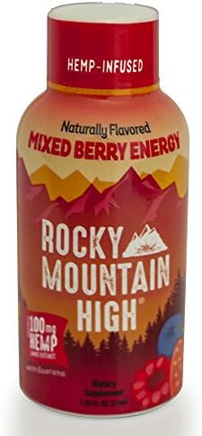 1 carton of Rocky Mountian High Hemp-Infused Mixed Berry Energy Shot 1.93 fl oz