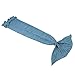 Kids Crochet Mermaid Tail Blanket, OKAYSHOP Knitting Handcraft Sleeping Bag For Girls, All Seasons Warm Sofa Living room blanket, 135cmX65cm(53