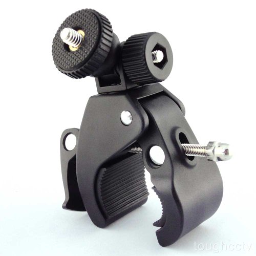 ToughstyTM Motorcycle Bike Quick Release Handlebar Mount Clamp with Tripod Adapter for GoPro HD Hero 4 3+ 3 2 1