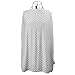 Koala Little Stretchy 4 in 1 Car Seat Canopy Nursing Breastfeeding Cover, Grey and White