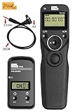 Pixel TW-283/N3 LCD Wireless Shutter Release Timer Remote Control for Canon 7D Series, 5D Series, 50D, 40D, 30D, 10D