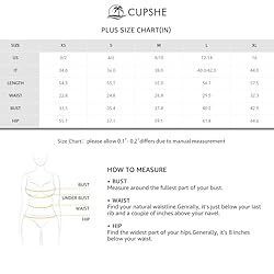 CUPSHE Women's Maxi Dress V Neck Sleeveless