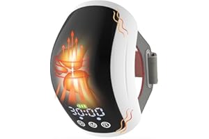 Cordless Heated Knee Massager – 3-in-1 Electric Knee Brace Wrap for Joint Relaxation – Portable, Rechargeable Smart Touch Dev