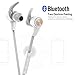 1byone Bluetooth 4.1 Wireless In-Ear Headphones, Sports Earphones with HD Stereo Sound & Modern, Sweat-Proof and Ergonomic Design, White & Grey
