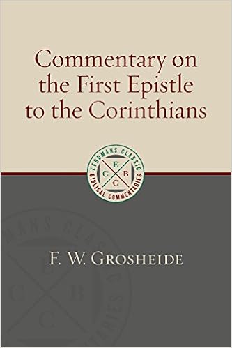 Commentary On The First Epistle To The Corinthians Eerdmans - 