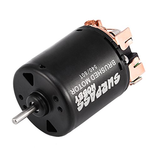 Dilwe RC Auto Gebürstet Motor, 4 Pole Legierung 540 Sensorless Gebürstet Motor 17 T / 27 T / 45 T / 80 T / 21 T für 1/10… – Bild 8