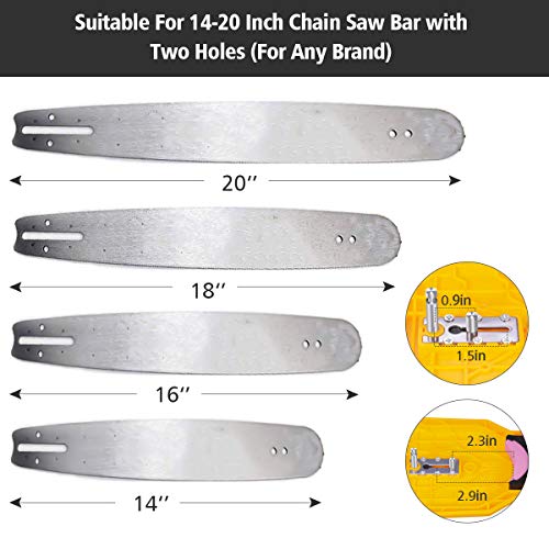 Baban Chainsaw Sharpener Universal Chain Saw Blade Sharpener, Fast Sharping Stone Grinder Tools Chain Saw Blade Sharpener Compatible with 14 16 18 20 Inch, with Extra Whetstones