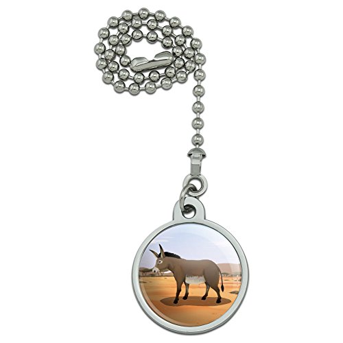 Graphics and More Donkey on Ranch Ceiling Fan and Light Pull Chain