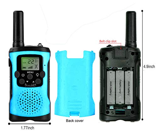 Ahtandy Walkie Talkies for Kids,22 Channel Kids Walkie Talkies Toys, Prevent Children\'s Myopia and Away from Electronic Games,Gifts for Kids Adventure Gear to Camping, Games, Hiking(Blue, 2 Pack)