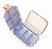 Cimostar Portable Pill Box,Travel Pill Cases for Purse Vitamin Holder,8 Compartments