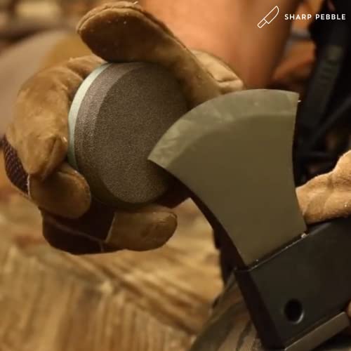 Sharp Pebble Puck/Disk Axe/Hatchet Large Sharpening Stone Whetstone