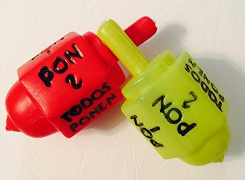 Plastic Jumbo Toma-Todo Pirinola - Multi-Color Mexican Traditional Toy - Asso...