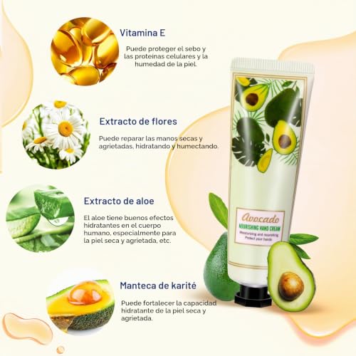 Small Hand Cream Gifts for Women - 40 Tubes of 30 ml, 10 Fragrances, Creams for Normal Hands to Dry Hands, Ideal as Guest Gifts, Wedding, Christmas