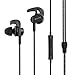 AILIHEN SE1200 in Ear Sport Headphones with Microphone and Volume Control (Night Black)