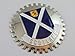 Grille Badge Scotland for car Truck Grill Mount Scottish Flag Chrome Emblem