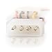 C2G Legrand Pass-Through Power Adapter Cable, 3 Pin to 4 Pin Adapter to Use as Computer Fan Adapter Cable, 6 Inch PC Fan Power Adapter, 1 Count, C2G 27078