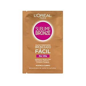 L'Oréal Sublime Bronze Self Tan Easy Tanning Wipes x2