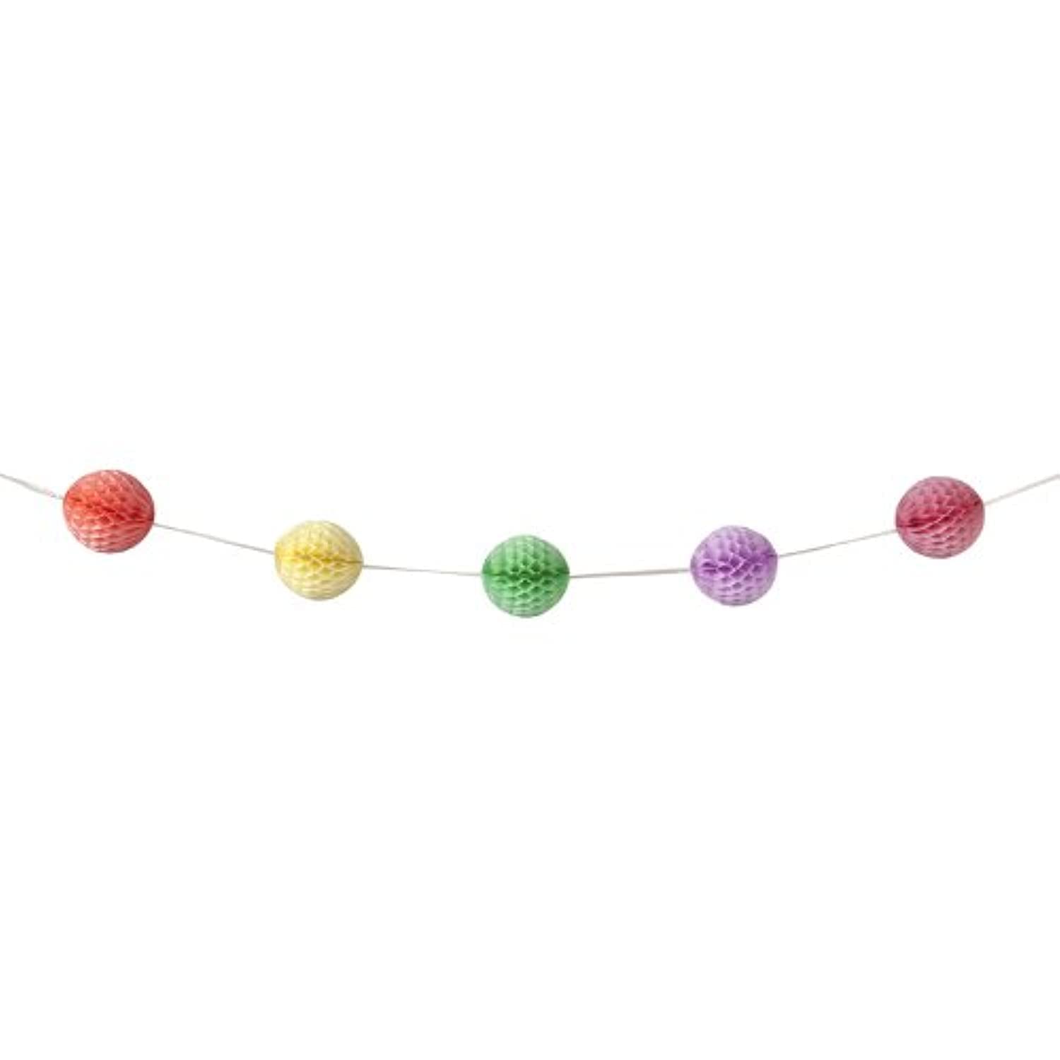 Talking Tables Decadent Decorations Honeycomb Garland for Birthdays, Multicolour (5m)