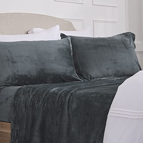 NY Loft Micro Fleece Sheet Set Queen