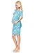 My Bump Women's Cold Shoulder Fitted Maternity Dress W/Side Ruched