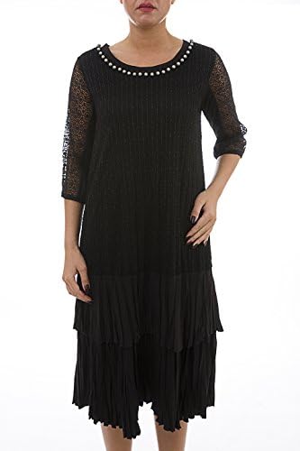 La Mouette Women's Plus Size Mesh Dress with Flares